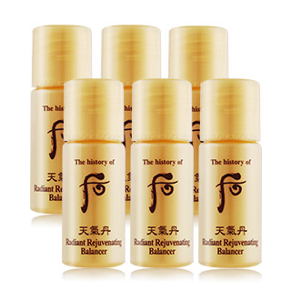 Whoo后 天氣丹華炫重生水攜帶瓶(5ml)X6