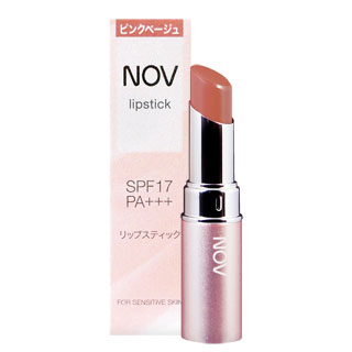 NOV娜芙 防曬潤澤唇膏SPF17‧PA+++(PB自然粉色)3.9g