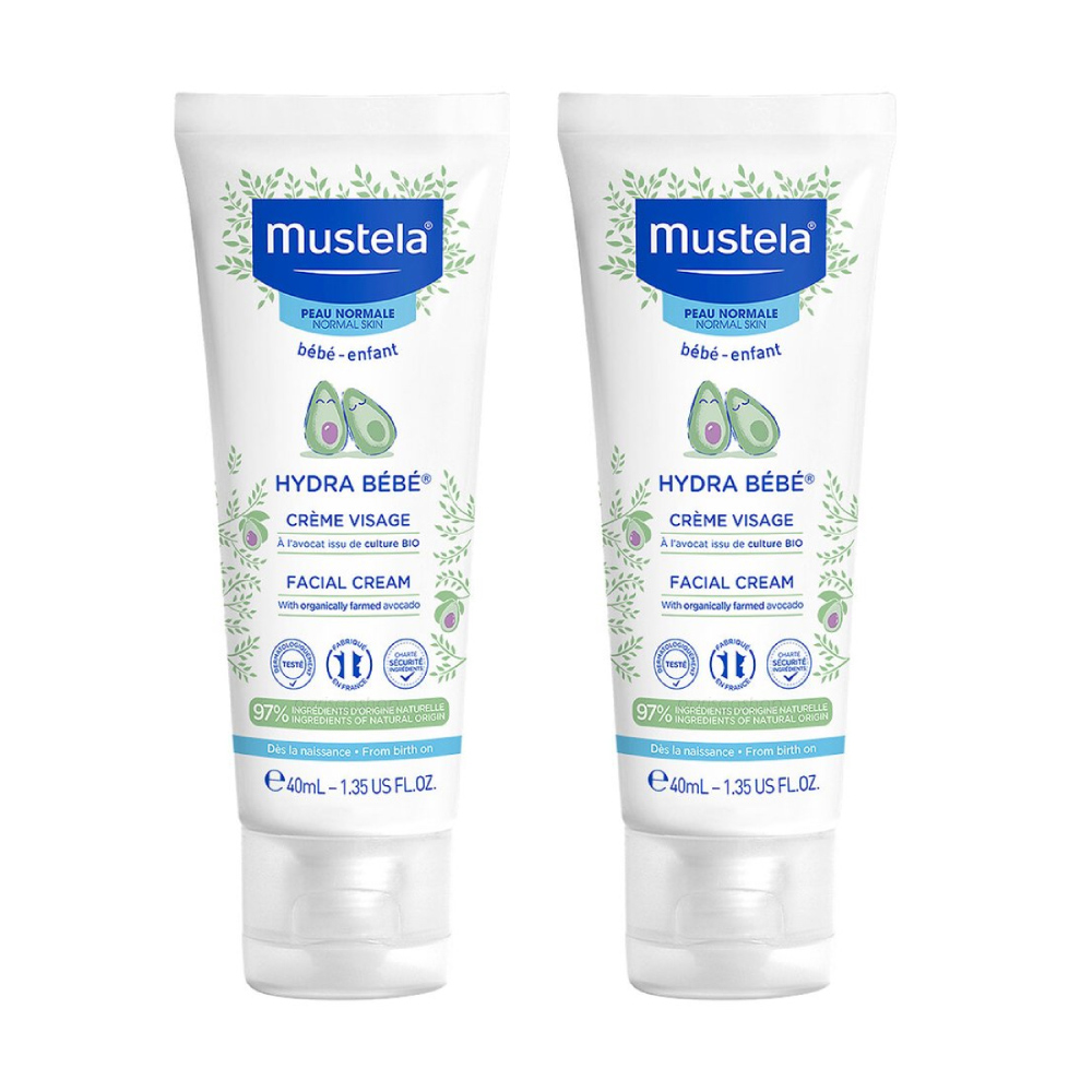 Mustela慕之恬廊 潤面乳霜 40ml 兩入組
