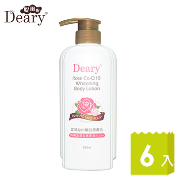 Deary媞爾妮 玫瑰Q10嫩白潤膚乳500mlx6