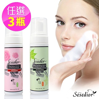 【Sesedior】玫瑰綠茶竹炭潔顏慕斯任選3入