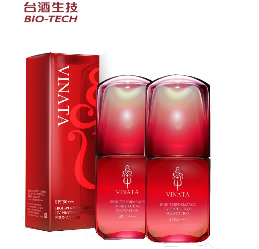 TTL 台酒生技】高機能酒粕無瑕水粉底SPF50★★★ 30g(2入)