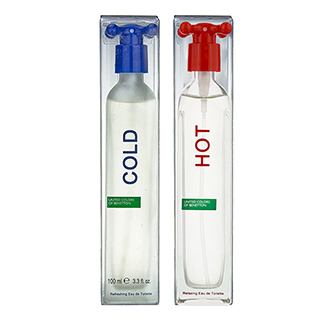 BENETTON COLD&HOT 班尼頓冷熱水男女性淡香水 100ml×2