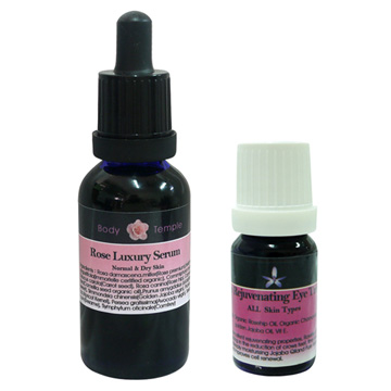 Body Temple玫瑰精油精華液30ml 贈玫瑰亮采眼部精華液10ml