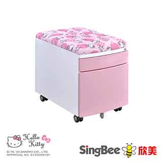 【SingBee欣美】Hello Kitty-伴讀活動櫃 (蜜桃粉)