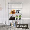 【鐵架部屋】重型五層電鍍45X90X180cm 波浪架